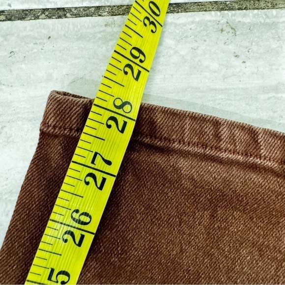 Aritzia Wilfred Free Chocolate Brown Straight Leg High Rise Denim Jean 4 - Picture 15 of 15